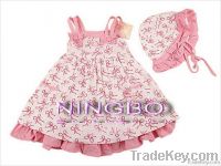 2013 baby girls fancy summer dress baby dresses with flowers