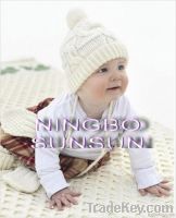 latest round neck pure cotton knitted baby sweater