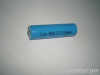 3.7v 2200mAh ICR18650 Li-ion battery