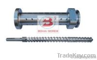 Extruder single screw barrel with vented design for extruder