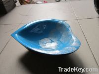 Lacquer heart shaped bowl