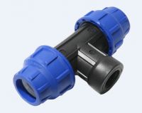 Tee Male and Female Thread Compression Fitting