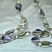 Amethyst Silver Chain