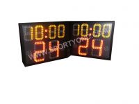 College shot clock with led electronic digital game time display