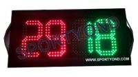 College field football or basketball digital substitution player board with two-sided led display