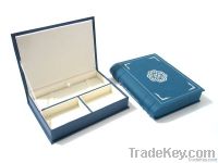 Jewelry Leather Wooden Box