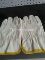 10" or 10.5" safety gloves, welding gloves, cow split leather,driving leather gloves