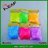 2014 New sale crazy loom bands Jelly colors glow in dark /loom