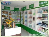 Cosmetic display showcase / kiosk/counter