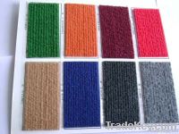 100% polyester nonwoven needle punched ribbed  carpet