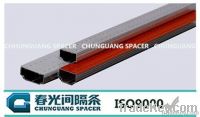 Aluminum spacer bar for insulating glass