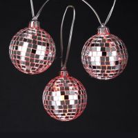 8cm silver glass mirror flash christmas ball snooker reflective decoration ball