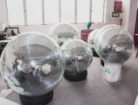Silver garden mirror ball ornaments for party decorations with diameter 150cm 60inch
