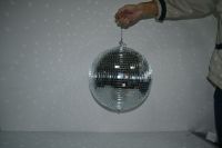 Silver led rotating disco mirror ball with diameter 60cm 24inch safe hook on the side CE certificate