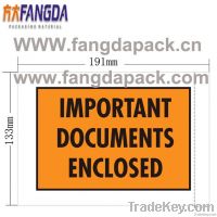 "Import papers/documents enclosed" envelopes