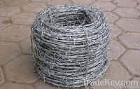 galvanized barbed wire