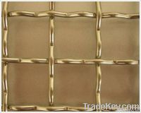 Brass crimped wire mesh
