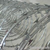 galvanized razor barbed wire