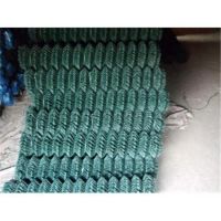 Green PVC Coated chain link fence