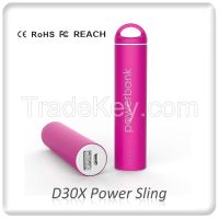 D30X private power sling power bank with REACH, PAHS, CE, ROHS from TUV / SGS