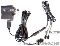 Remote Control IR Repeater/ IR Extender with 1 Receiver & 2 Emitters (