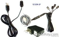Remote Control IR Repeater/ IR Extender with 1 Receiver & 4 Emitters (