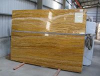 Golden Travertine slabs tiles