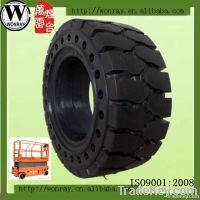 press-on solid tire for industrial vehicle