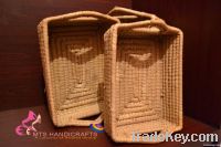 Date Leaf Square Basket