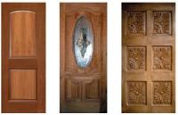 Wood simulation fiberglass doors and floors