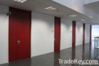 Adjustable steel frame for interior doors of melamine, laminate or HPL