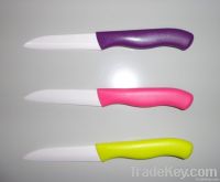 mini 3 inch ceramic knife with white blade