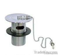 1 1/2'' Basin waste slotted including metal plug ball chain&stay