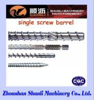 Single screw barrel for extruder and injection molding machine