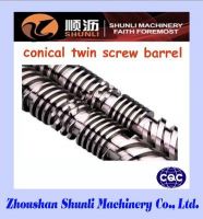 Bimetallic conical twin screw barrel/double screw and barrel for PVC and extruder plastic machine