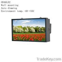 46inch metal enclosure outdoor LCD display for advertising marketing