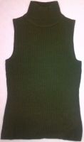 designer's turtle neck sleeveless