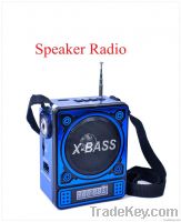 Torch Light Function Portable mini FM radio with USB/SD