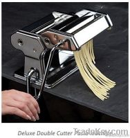 Deluxe double cutter pasta machne