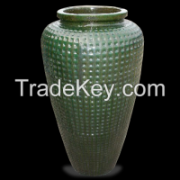 Classic Monkey Jar, Ceramic urns-Green Pots
