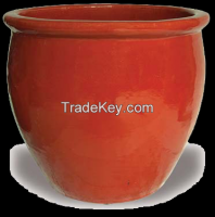 Round and Oval Bowl-Red Ceramic Pots