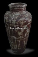 Large Round Rustic Glazed Outdoor Ceramic Garden Vases