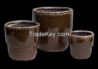 Small and cheap Glazed Ceramic Flower Garden Pots and Planters 