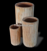 Tall Round Terracotta Planters, Clay pots for gardern