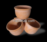 Round Terracotta Planters, Clay pots for gardern