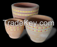 Round Bowl Terracotta Planters, Clay pots