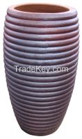 Vietnam Black Clay Tubular Jar