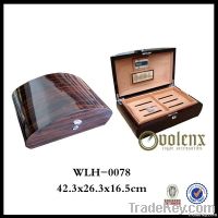 Wooden Cigar Humidor With Digital Hygrometer