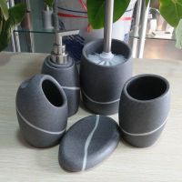 Natural stone gorgeous resin bathroom accessories set