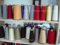 polyester spun yarn 20S-40S for knitting or weaving